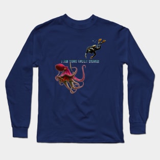 Octopus and Scuba Diver - I Am Your Lucky Charm Long Sleeve T-Shirt